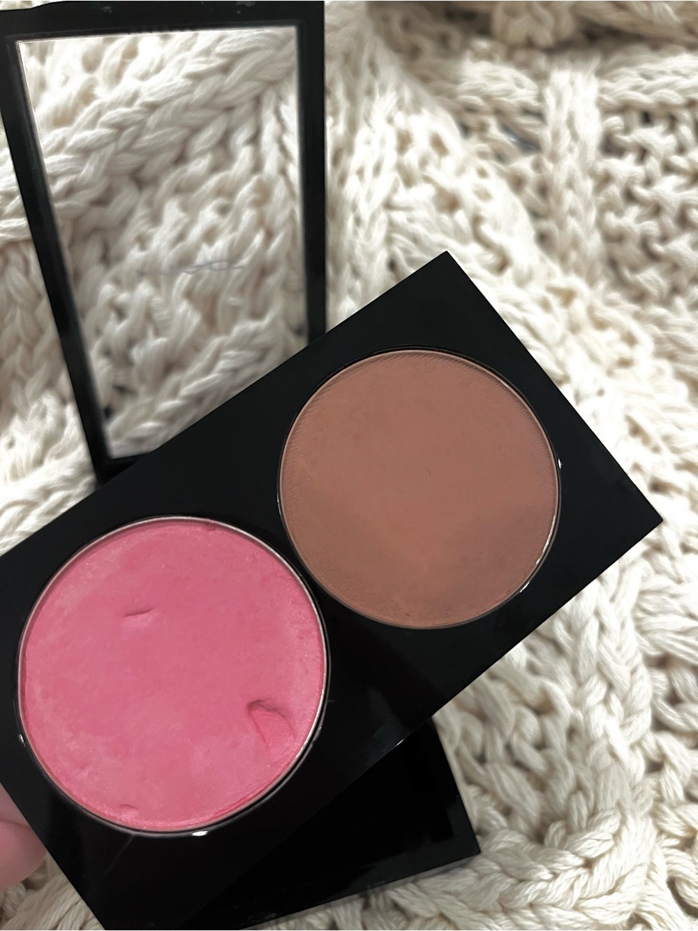 MAC Prism Lovecloud Blush Duo Palette Cosmetics Satin Matte Pink Nude Soft Blur - Picture 4 of 7